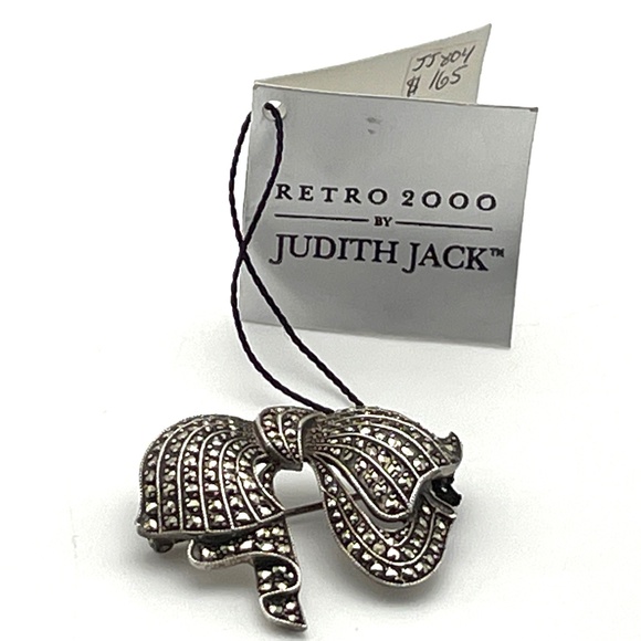Judith Jack Retro Ribbon Brooch